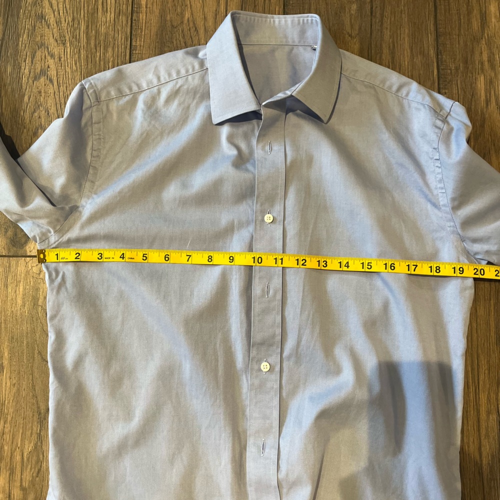 Hall Madden Slim Fit Dress Shirt 15.5 Blue